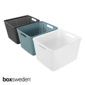 Boxsweden IVY WEAVE BASKET /STORAGE ORGANISER 3PC ASSORTED COLOUR