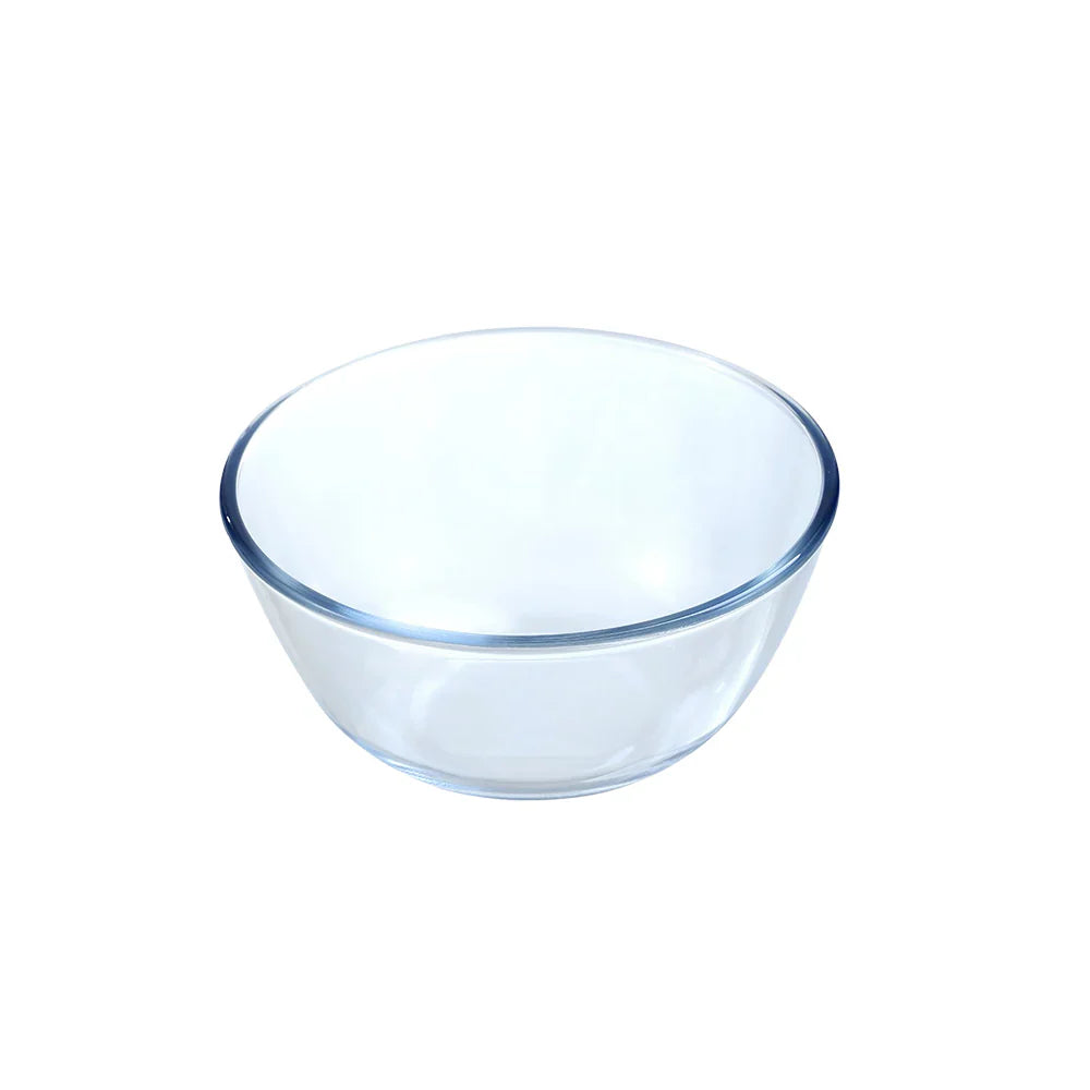 Lemon & Lime 480ML YORKSHIRE GLASS MIXING BOWL - 12.5X12.5X7CM