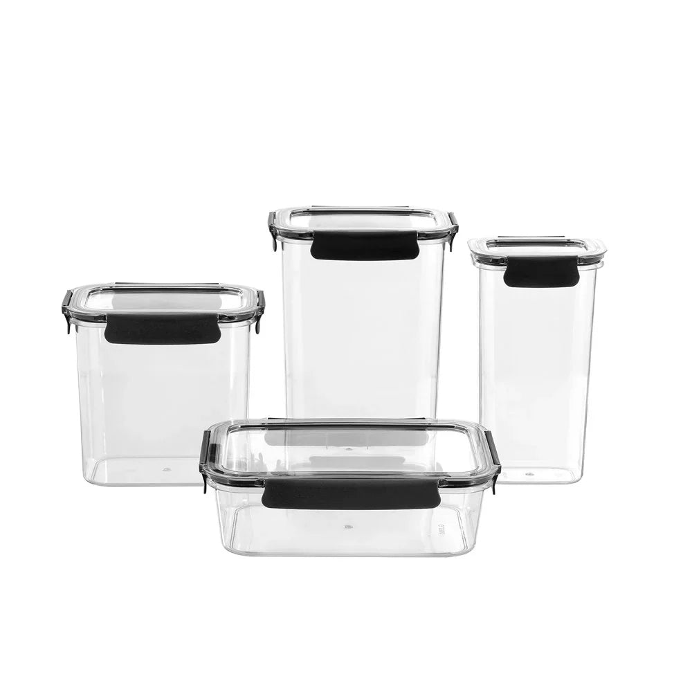 Lemon & Lime 4PC CRYSTAL FRESH FOOD CONTAINER SET WITH AIRTIGHT LID
