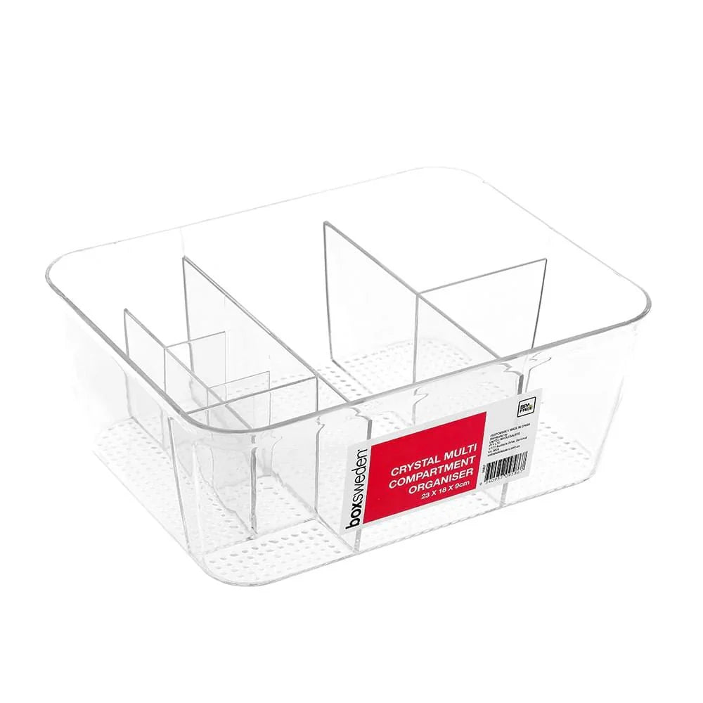 Boxsweden CRYSTAL 9 COMPARTMENT ORGANISER /COSMETIC ,CRAFT & STATIONARY ORGANISER 2PCS
